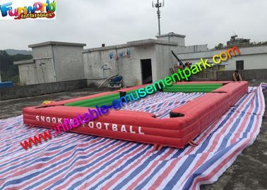 1 Year Warranty Inflatable Sports Games Inflatable Snooker Table With Soccer Ball