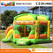 Funny Green / Yellow Inflatable Bouncy Slide 0.5mm PVC Tarpaulin Commercial