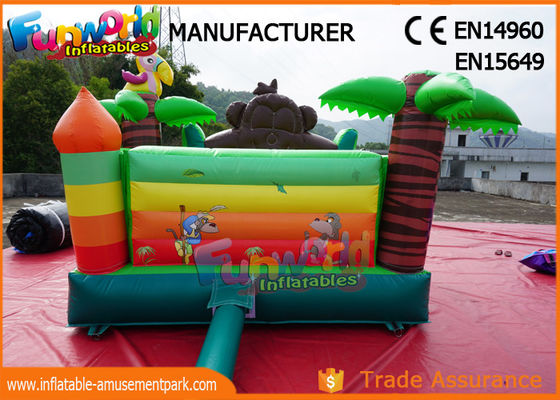 Khâu đôi Khỉ rừng thương mại Lâu đài Bouncy / Jumper bơm hơi trẻ em