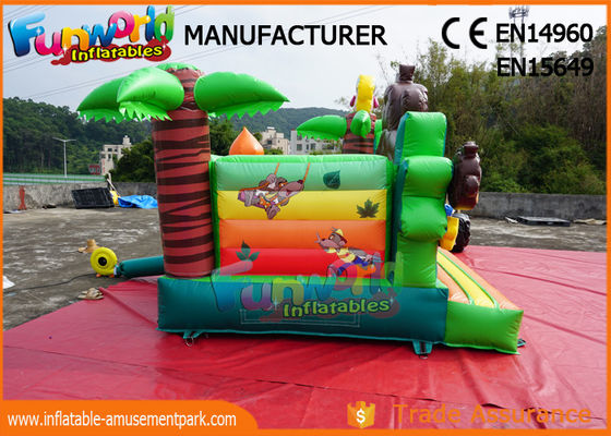 Khâu đôi Khỉ rừng thương mại Lâu đài Bouncy / Jumper bơm hơi trẻ em