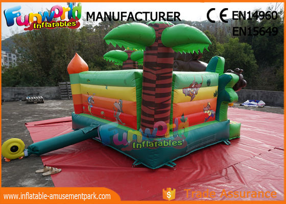 Khâu đôi Khỉ rừng thương mại Lâu đài Bouncy / Jumper bơm hơi trẻ em