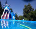 Ocean Theme Inflatable Combo Bounce House Attraction Slide Pool Water Games