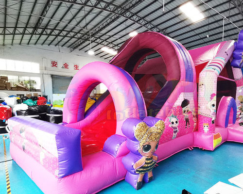 Tổ hợp thương mại 1000D PVC Khu vui chơi Bounce House Doll Bouncy Castle