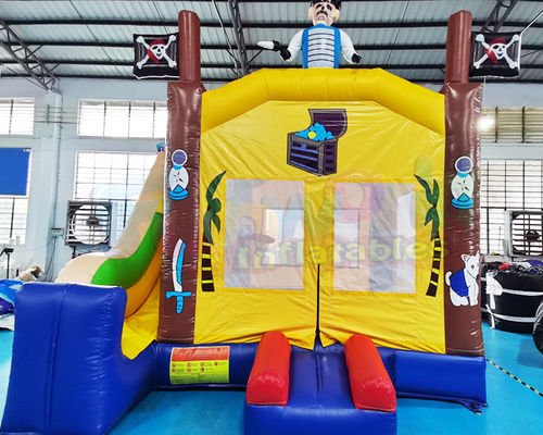 Backyard Inflatable Bouncer Trượt Tàu cướp biển Nhà trả lại